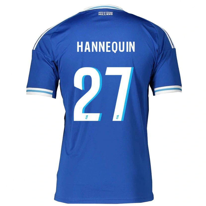 Danxen Dámské Laurine Hannequin #27 Modrá Bílá Domů Hráčské Dresy 2025/26 Dres