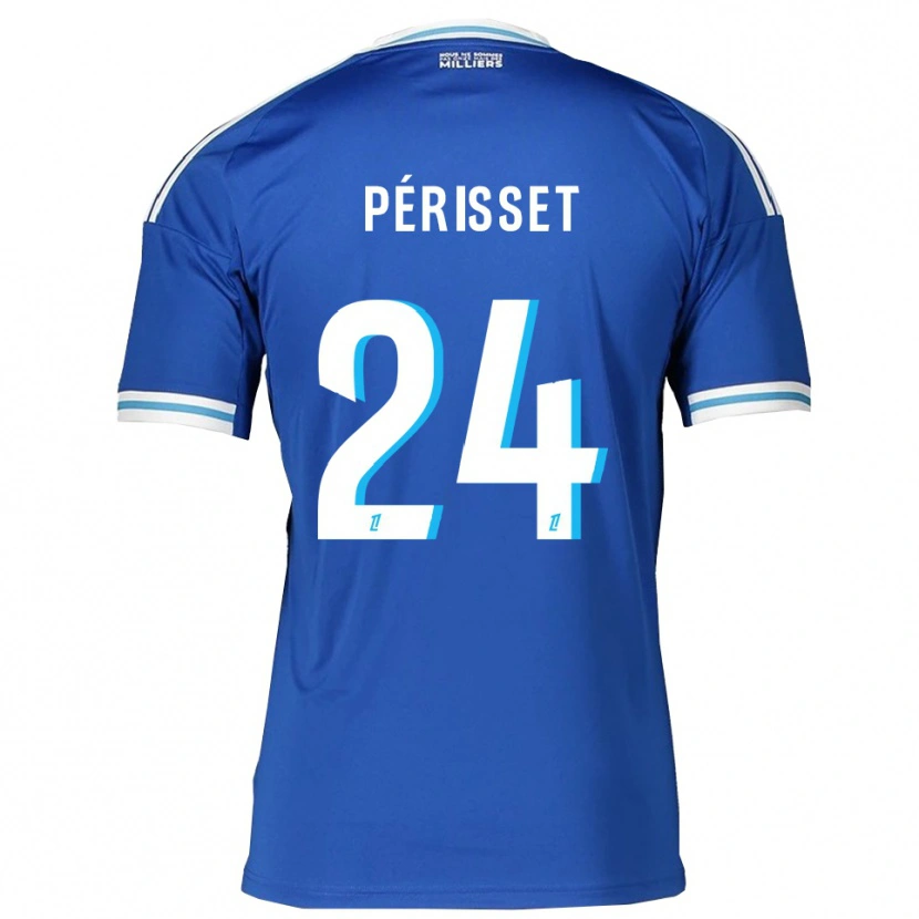 Danxen Dámské Ève Périsset #24 Modrá Bílá Domů Hráčské Dresy 2025/26 Dres
