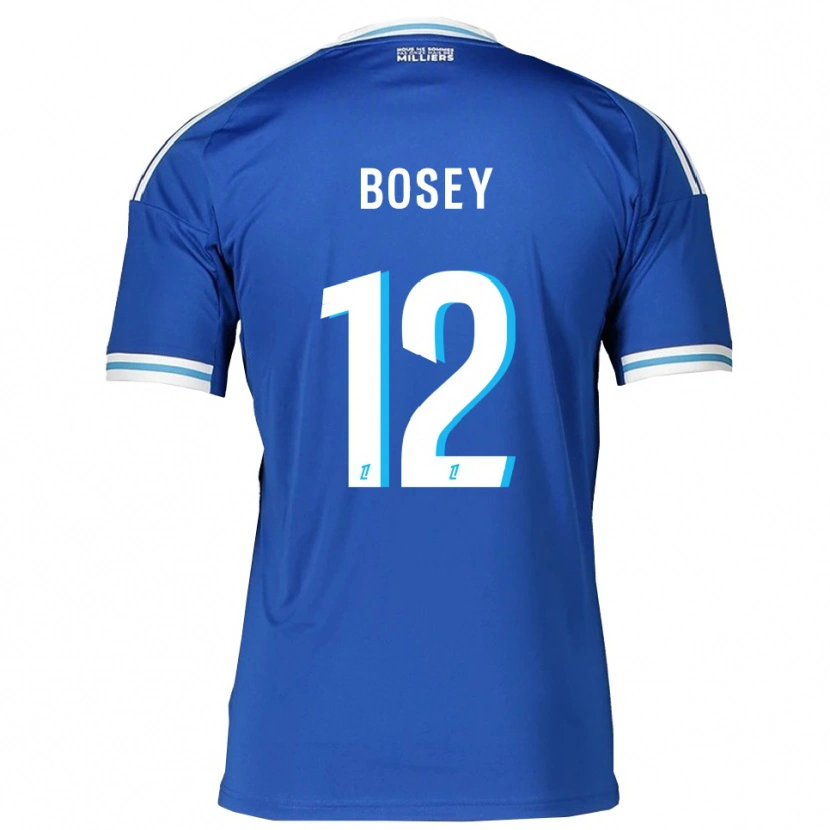 Danxen Dámské Jean-Baptiste Bosey #12 Modrá Bílá Domů Hráčské Dresy 2025/26 Dres