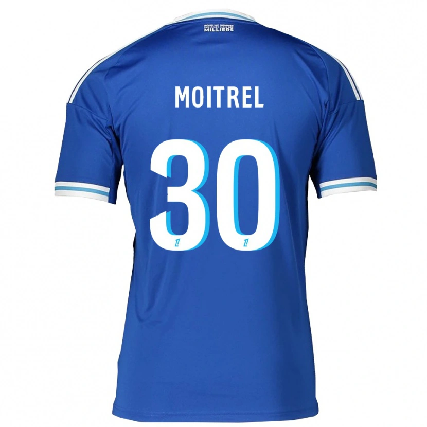 Danxen Dámské Pauline Moitrel #30 Modrá Bílá Domů Hráčské Dresy 2025/26 Dres