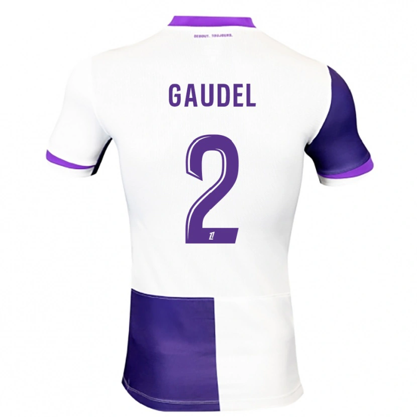 Danxen Dámské Raphaël Gaudel #2 Fialová Bílá Domů Hráčské Dresy 2025/26 Dres