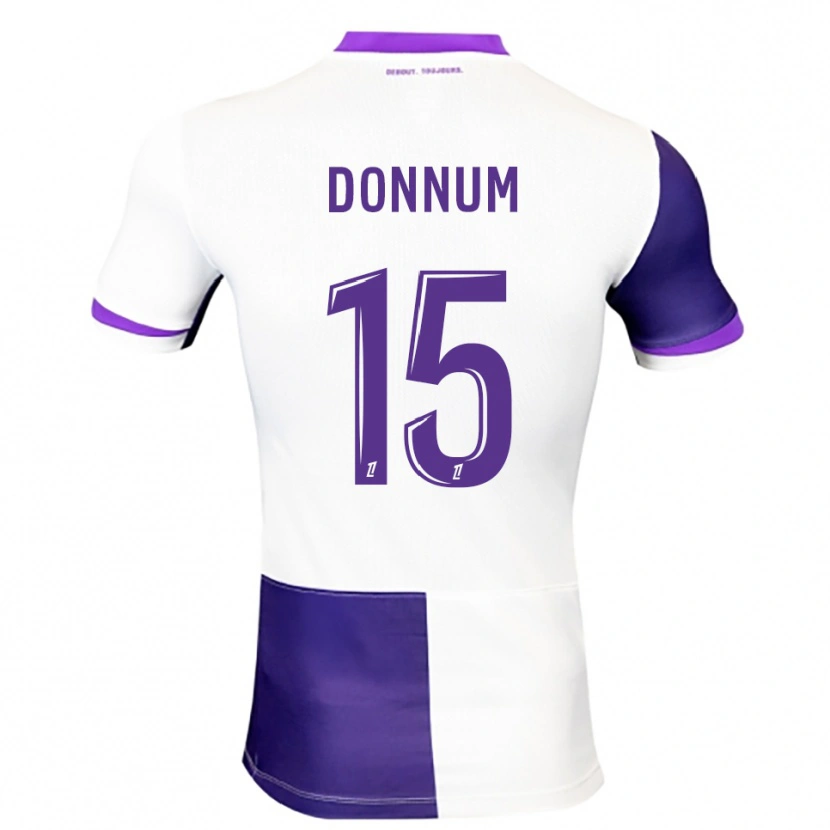 Danxen Dámské Aron Dønnum #15 Fialová Bílá Domů Hráčské Dresy 2025/26 Dres