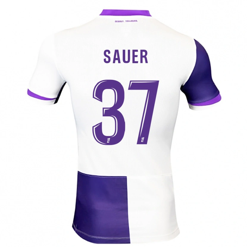 Danxen Dámské Mario Sauer #37 Fialová Bílá Domů Hráčské Dresy 2025/26 Dres