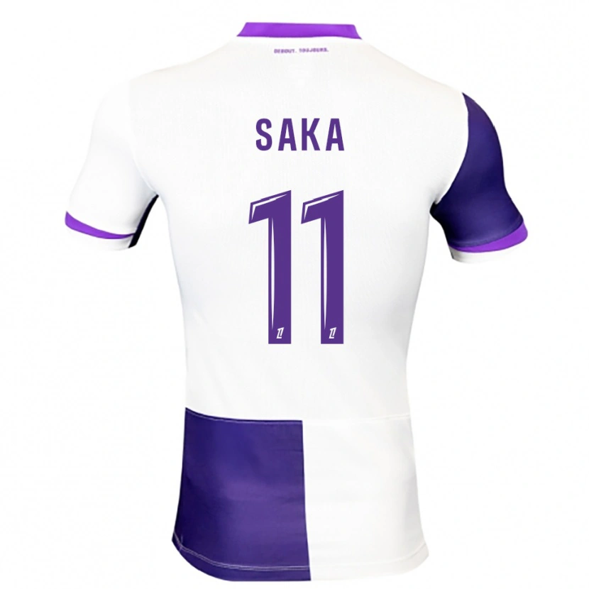 Danxen Dámské Mathis Saka #11 Fialová Bílá Domů Hráčské Dresy 2025/26 Dres