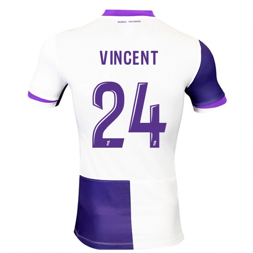 Danxen Dámské Magalie Vincent #24 Fialová Bílá Domů Hráčské Dresy 2025/26 Dres
