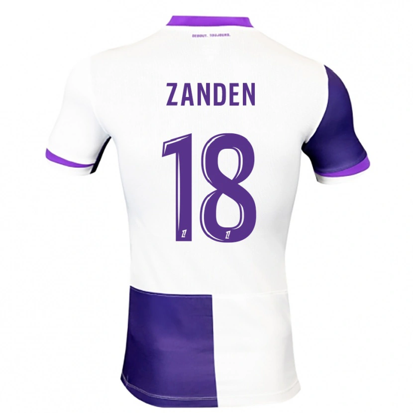 Danxen Dámské Oliver Zandén #18 Fialová Bílá Domů Hráčské Dresy 2025/26 Dres