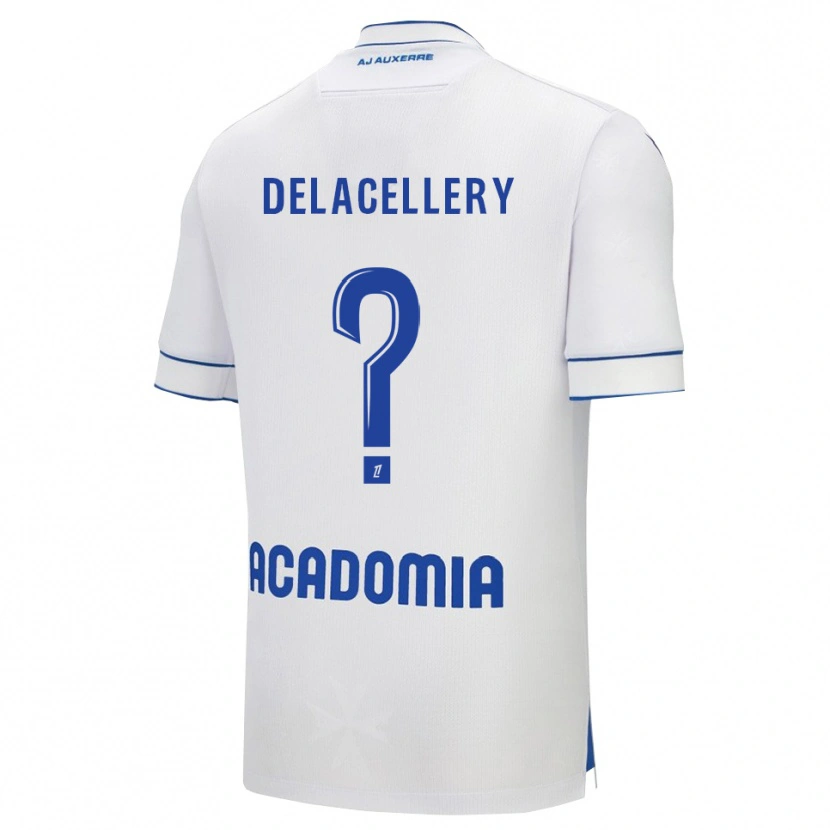 Danxen Dámské Coralie Delacellery #0 Bílá Modrá Domů Hráčské Dresy 2025/26 Dres