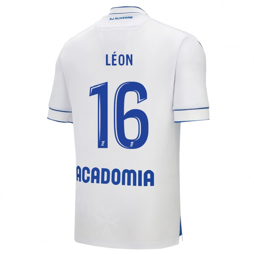 Danxen Dámské Donovan Léon #16 Bílá Modrá Domů Hráčské Dresy 2025/26 Dres