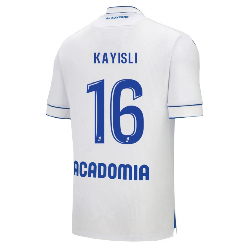 Danxen Dámské Mehmet Kayisli #16 Bílá Modrá Domů Hráčské Dresy 2025/26 Dres
