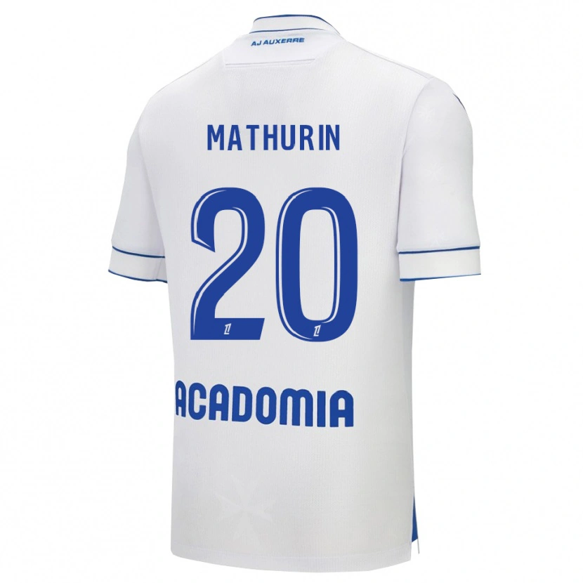 Danxen Dámské Anis Mathurin #20 Bílá Modrá Domů Hráčské Dresy 2025/26 Dres