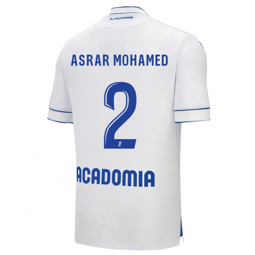 Danxen Dámské El Asrar Mohamed #2 Bílá Modrá Domů Hráčské Dresy 2025/26 Dres