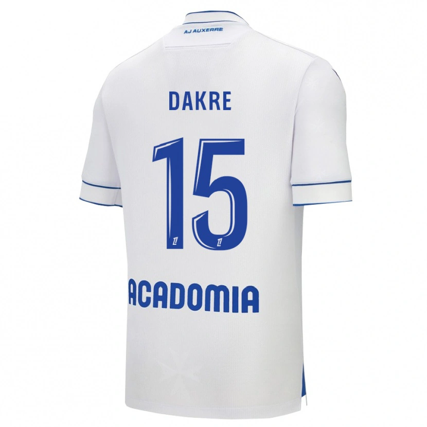 Danxen Dámské Valentin Dakre #15 Bílá Modrá Domů Hráčské Dresy 2025/26 Dres
