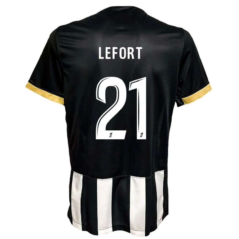 Danxen Dámské Jordan Lefort #21 Černá Bílá Domů Hráčské Dresy 2025/26 Dres