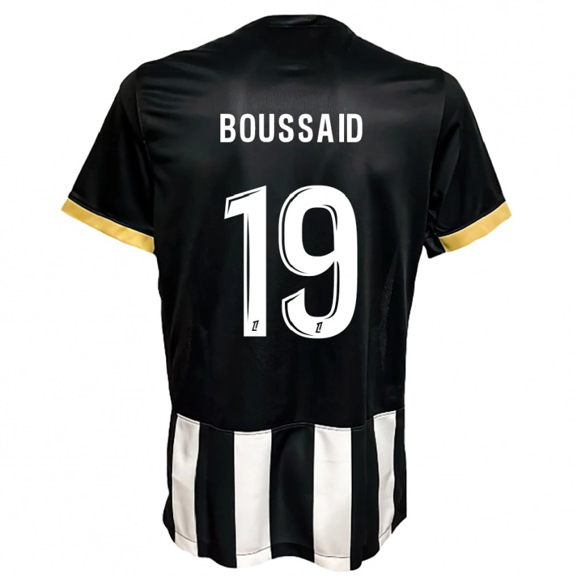 Danxen Dámské Willsem Boussaid #19 Černá Bílá Domů Hráčské Dresy 2025/26 Dres