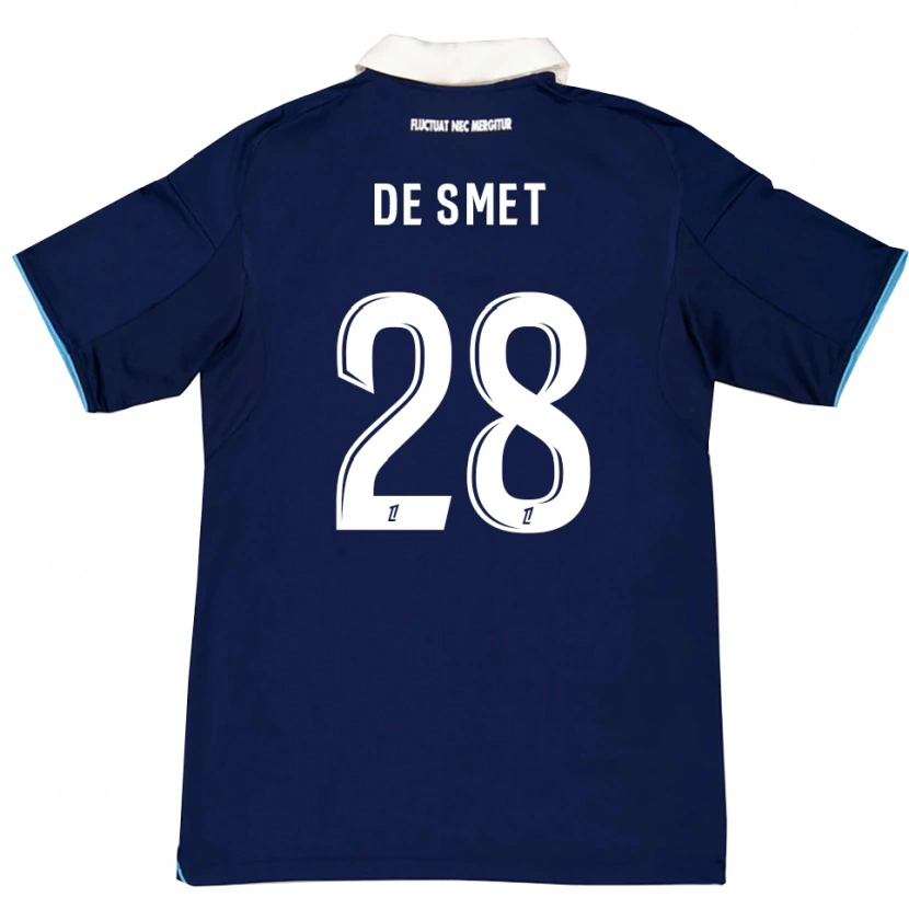Danxen Dámské Thibault De Smet #28 Tmavě Modrá Bílá Domů Hráčské Dresy 2025/26 Dres