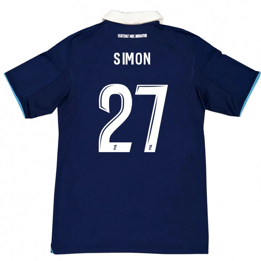 Danxen Dámské Moses Simon #27 Tmavě Modrá Bílá Domů Hráčské Dresy 2025/26 Dres