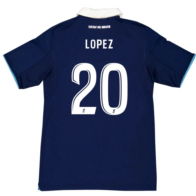 Danxen Dámské Julien Lopez #20 Tmavě Modrá Bílá Domů Hráčské Dresy 2025/26 Dres