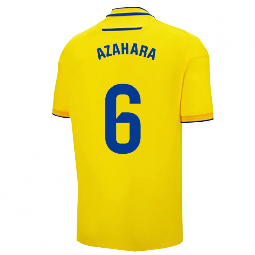 Danxen Dámské Azahara #6 Žlutá Tmavě Modrá Domů Hráčské Dresy 2025/26 Dres