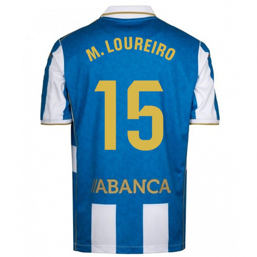 Danxen Dámské Miguel Loureiro #15 Bílá Modrá Domů Hráčské Dresy 2025/26 Dres