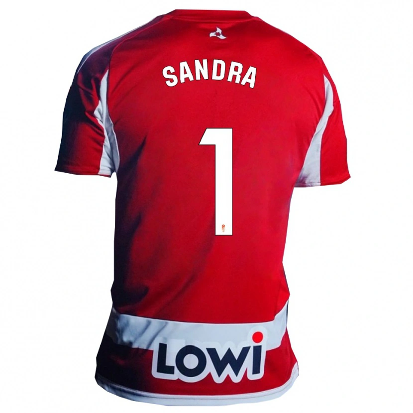 Danxen Dámské Sandra #1 Červená Bílá Domů Hráčské Dresy 2025/26 Dres