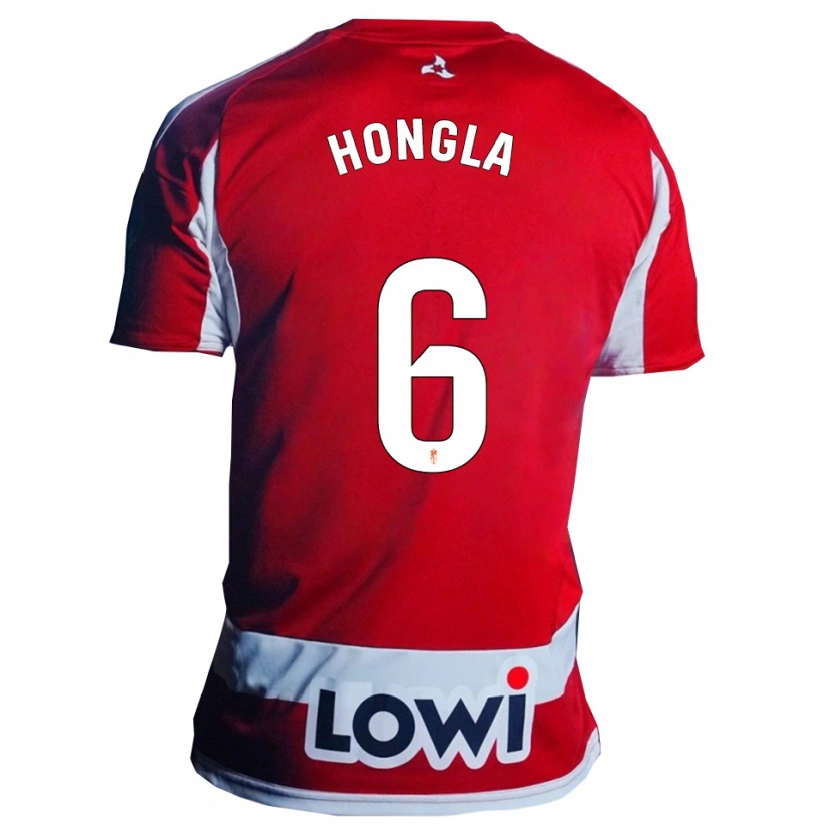 Danxen Dámské Martin Hongla #6 Červená Bílá Domů Hráčské Dresy 2025/26 Dres