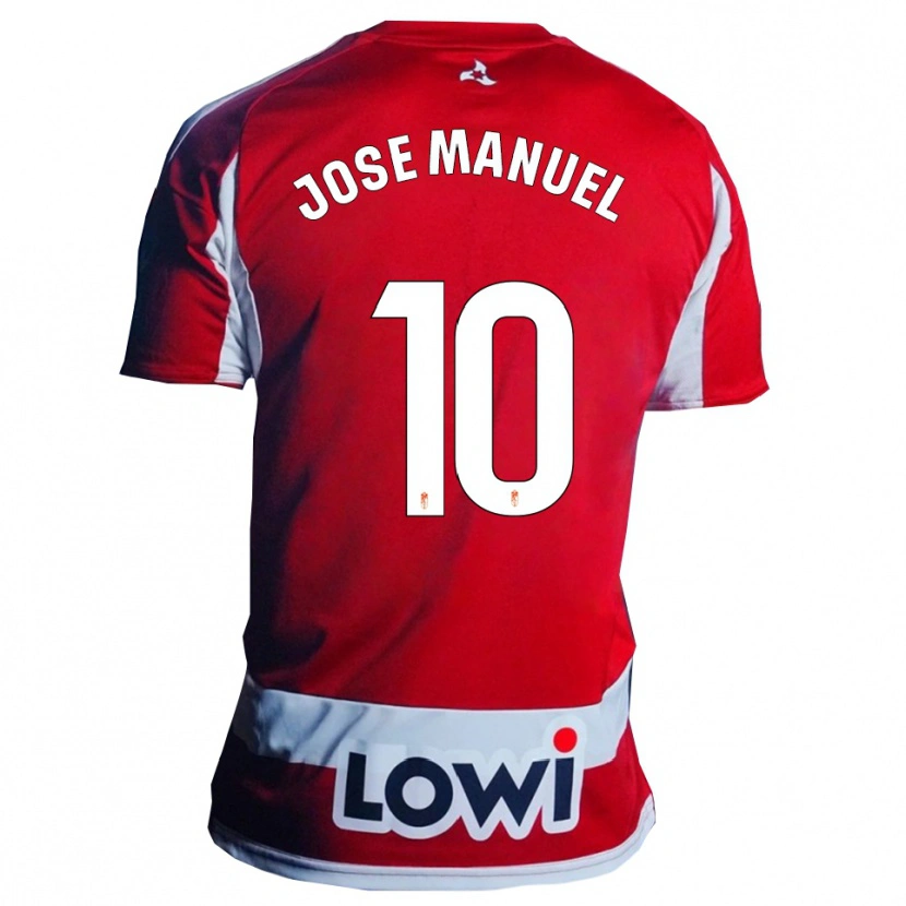 Danxen Dámské José Manuel Arnáiz #10 Červená Bílá Domů Hráčské Dresy 2025/26 Dres