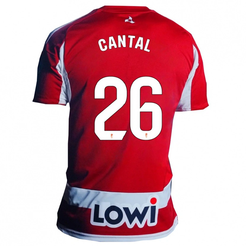 Danxen Dámské Paco Cantal #26 Červená Bílá Domů Hráčské Dresy 2025/26 Dres