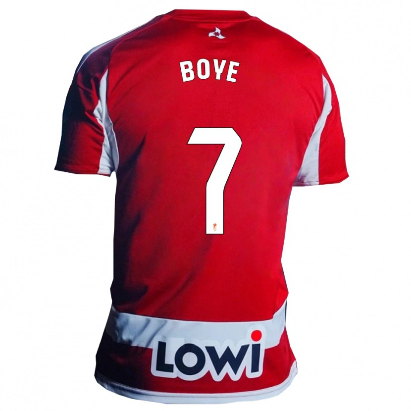 Danxen Dámské Lucas Boyé #7 Červená Bílá Domů Hráčské Dresy 2025/26 Dres
