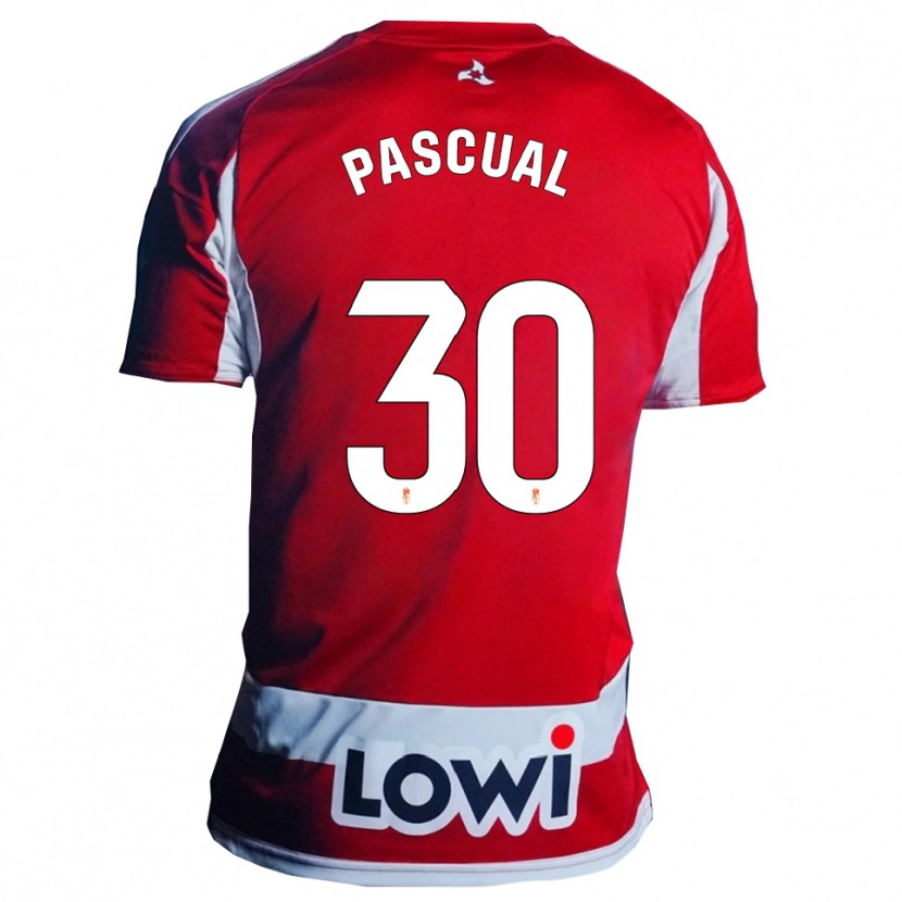 Danxen Dámské Jorge Pascual #30 Červená Bílá Domů Hráčské Dresy 2025/26 Dres