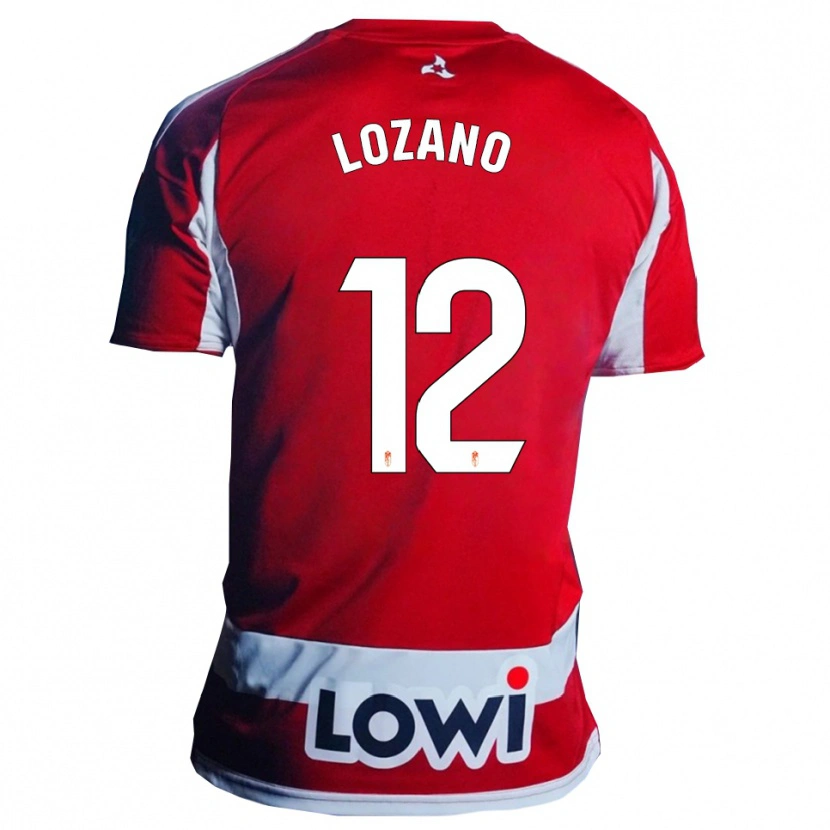 Danxen Dámské Hugo Lozano #12 Červená Bílá Domů Hráčské Dresy 2025/26 Dres