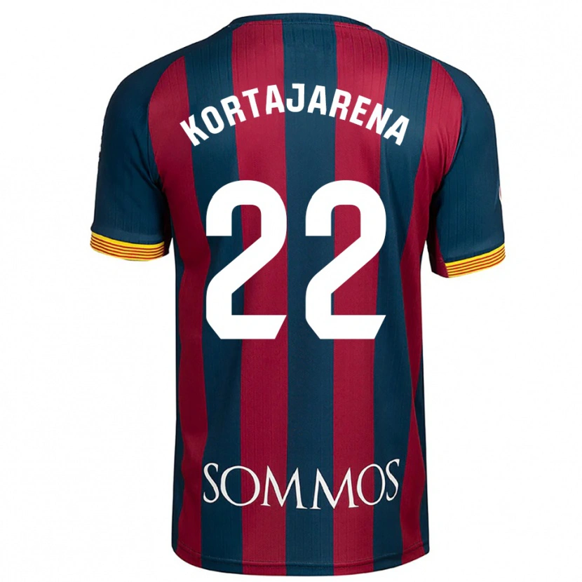 Danxen Dámské Iker Kortajarena #22 Tmavě Modrá Červená Domů Hráčské Dresy 2025/26 Dres