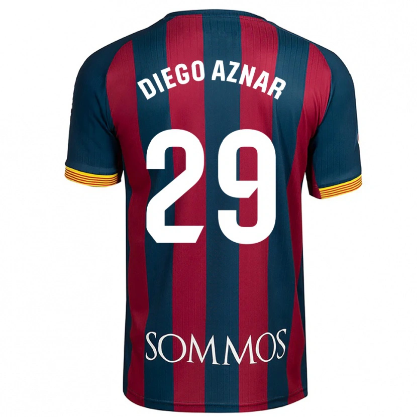 Danxen Dámské Diego Aznar #29 Tmavě Modrá Červená Domů Hráčské Dresy 2025/26 Dres