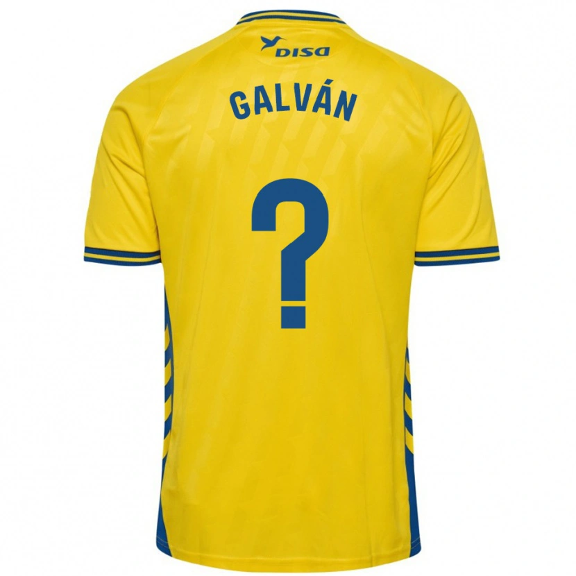 Danxen Dámské Carlos Galván #0 Žlutá Modrá Domů Hráčské Dresy 2025/26 Dres