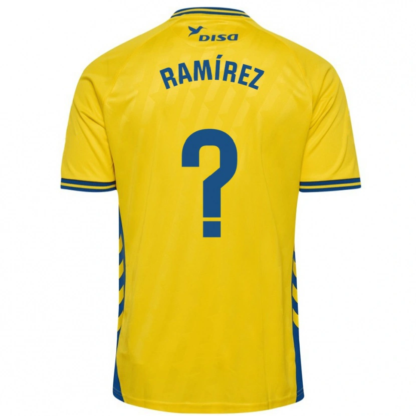 Danxen Dámské Daniel Ramírez #0 Žlutá Modrá Domů Hráčské Dresy 2025/26 Dres