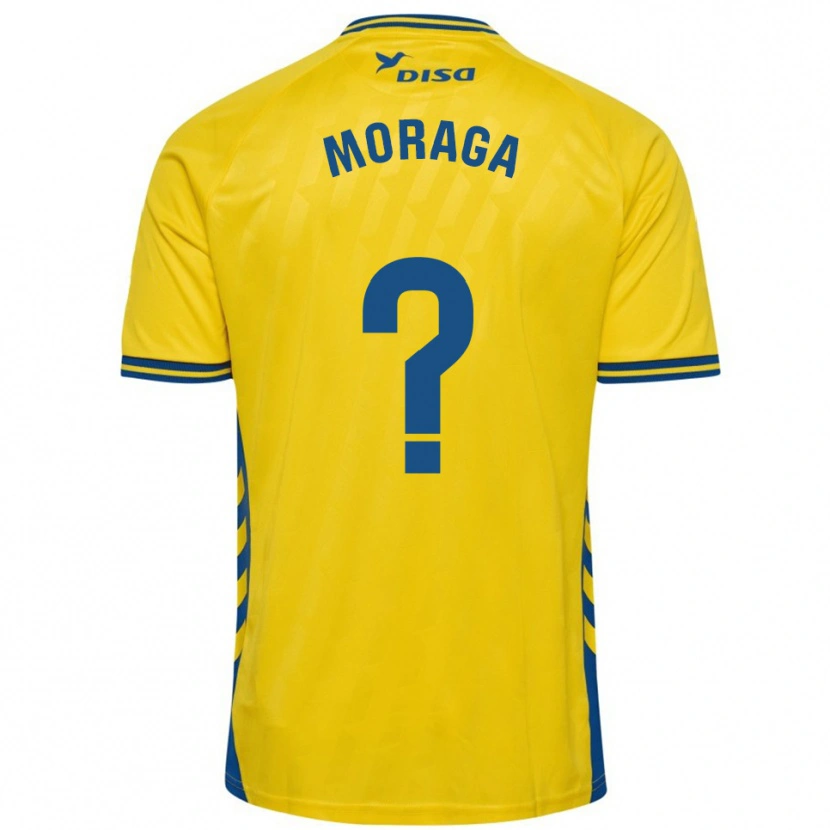 Danxen Dámské Marcos Moraga #0 Žlutá Modrá Domů Hráčské Dresy 2025/26 Dres
