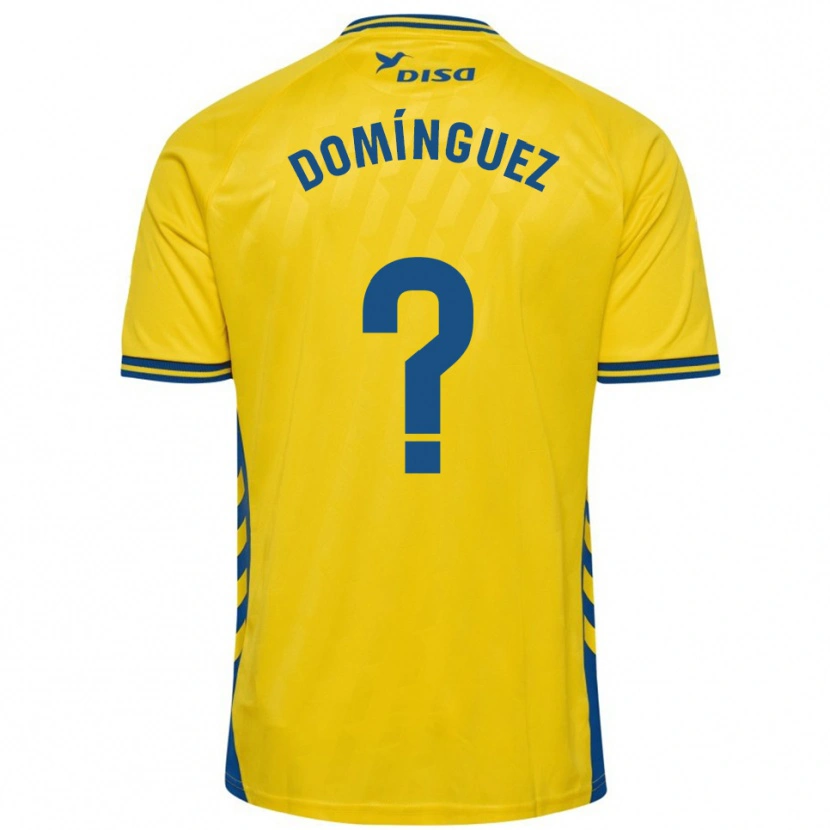 Danxen Dámské Carlos Domínguez #0 Žlutá Modrá Domů Hráčské Dresy 2025/26 Dres