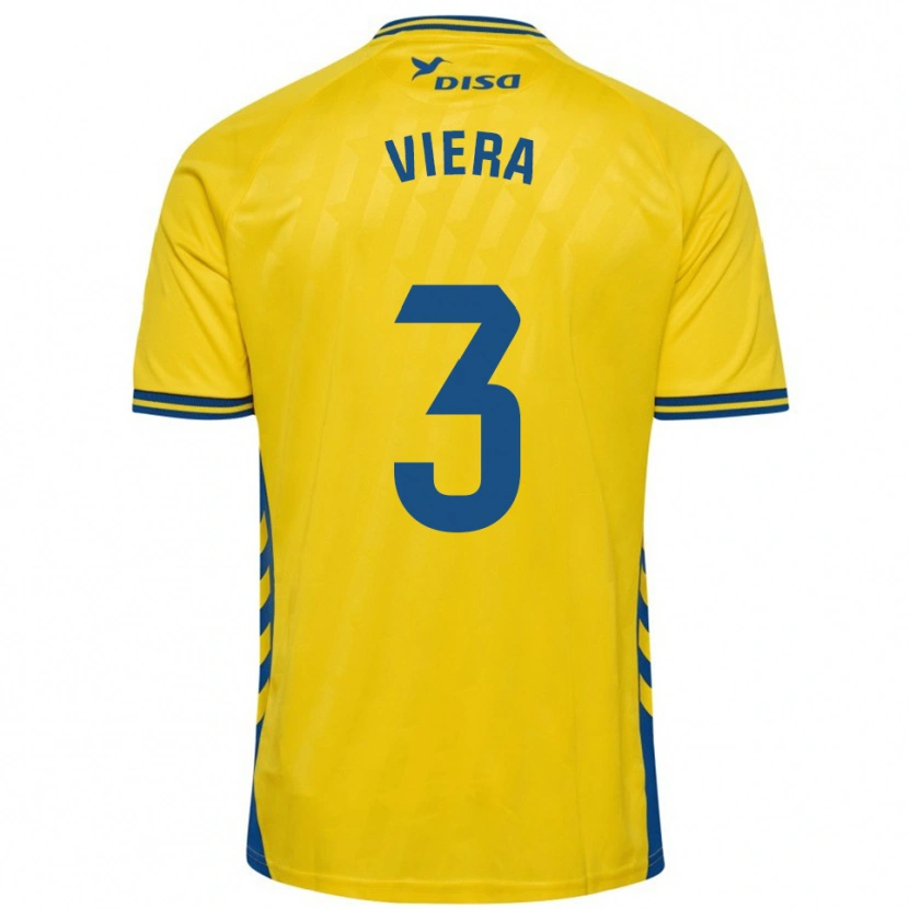 Danxen Dámské Óliver Viera #3 Žlutá Modrá Domů Hráčské Dresy 2025/26 Dres