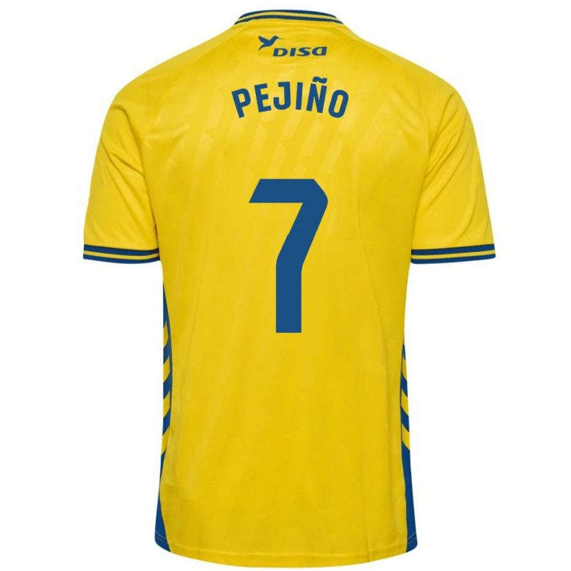 Danxen Dámské Pejiño #7 Žlutá Modrá Domů Hráčské Dresy 2025/26 Dres