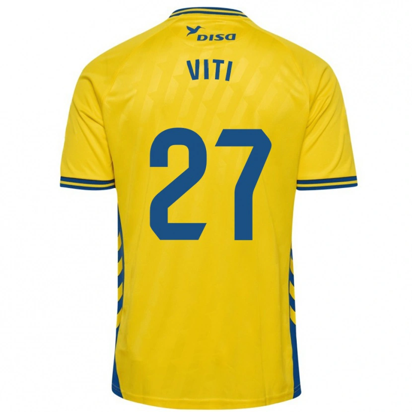 Danxen Dámské Viti #27 Žlutá Modrá Domů Hráčské Dresy 2025/26 Dres