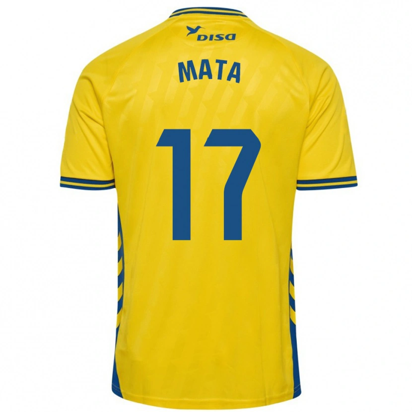 Danxen Dámské Jaime Mata #17 Žlutá Modrá Domů Hráčské Dresy 2025/26 Dres