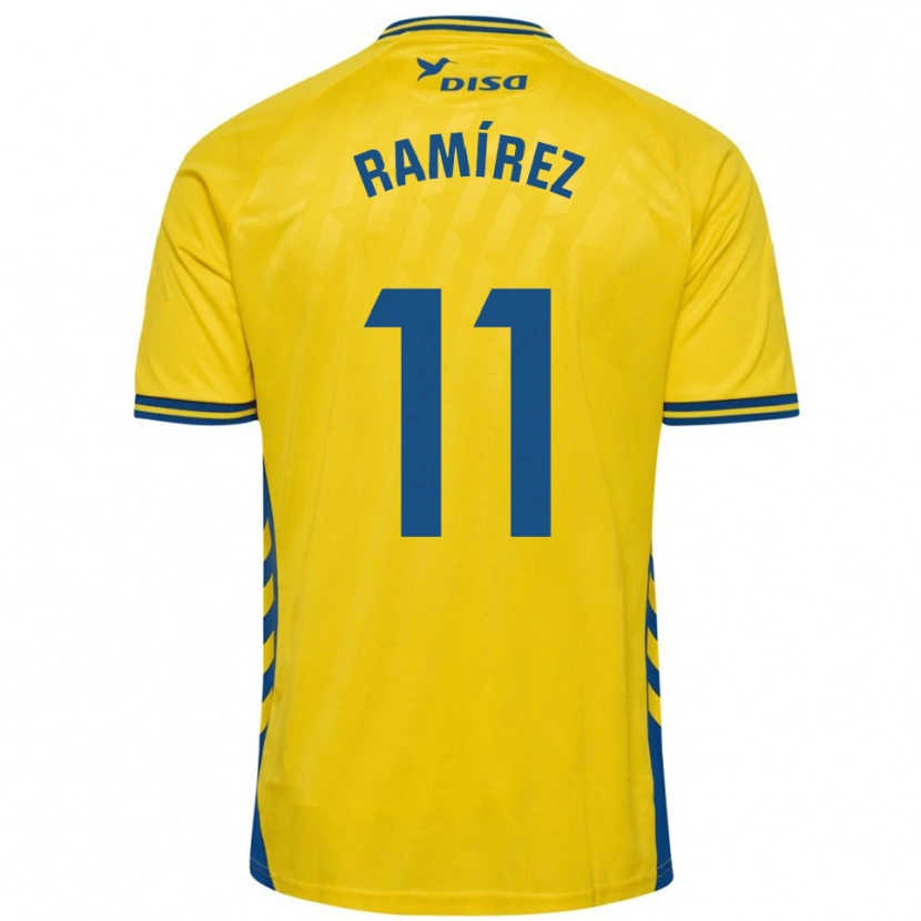Danxen Dámské Benito Ramírez #11 Žlutá Modrá Domů Hráčské Dresy 2025/26 Dres