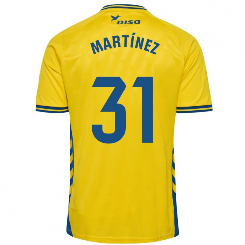 Danxen Dámské Ian Martínez #31 Žlutá Modrá Domů Hráčské Dresy 2025/26 Dres