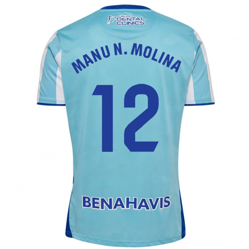 Danxen Dámské Manu Molina #12 Nebesky Modrá Bílá Domů Hráčské Dresy 2025/26 Dres
