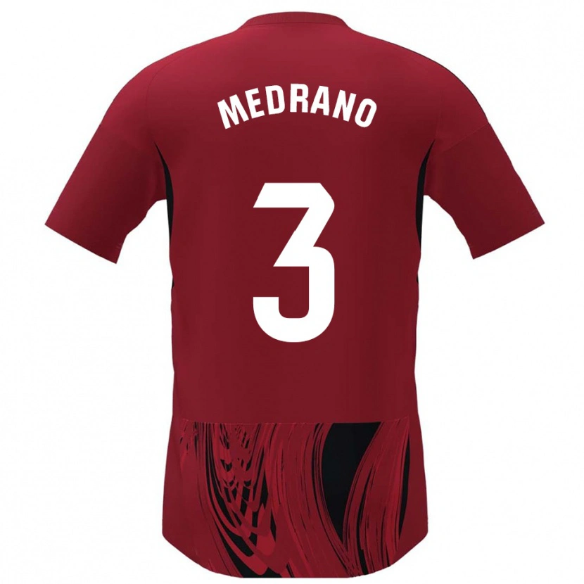 Danxen Dámské Fernando Medrano #3 Červená Černá Domů Hráčské Dresy 2025/26 Dres