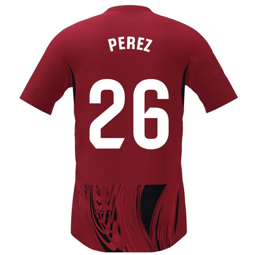 Danxen Dámské Pablo Pérez #26 Červená Černá Domů Hráčské Dresy 2025/26 Dres