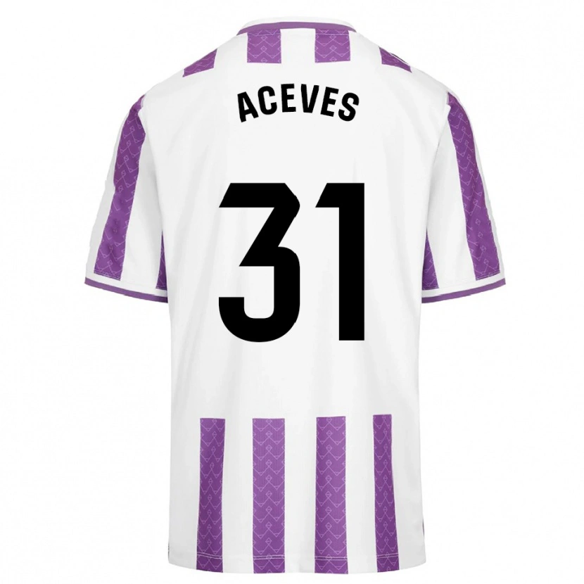 Danxen Dámské Álvaro Aceves #31 Fialová Bílá Domů Hráčské Dresy 2025/26 Dres