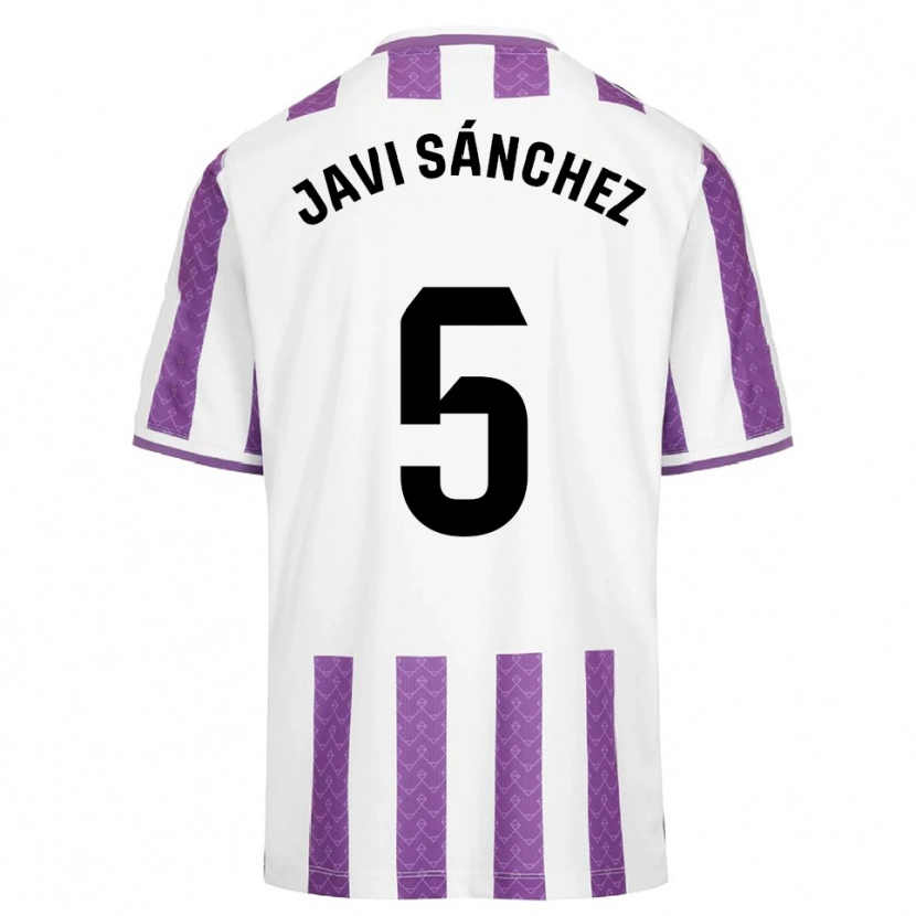 Danxen Dámské Javi Sánchez #5 Fialová Bílá Domů Hráčské Dresy 2025/26 Dres