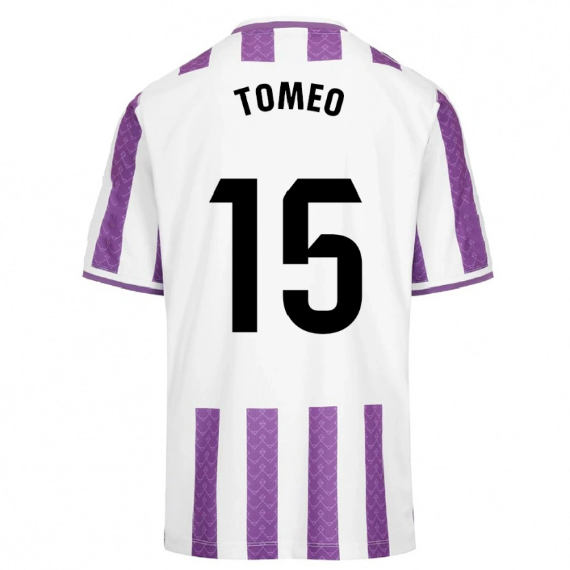 Danxen Dámské Pablo Tomeo #15 Fialová Bílá Domů Hráčské Dresy 2025/26 Dres