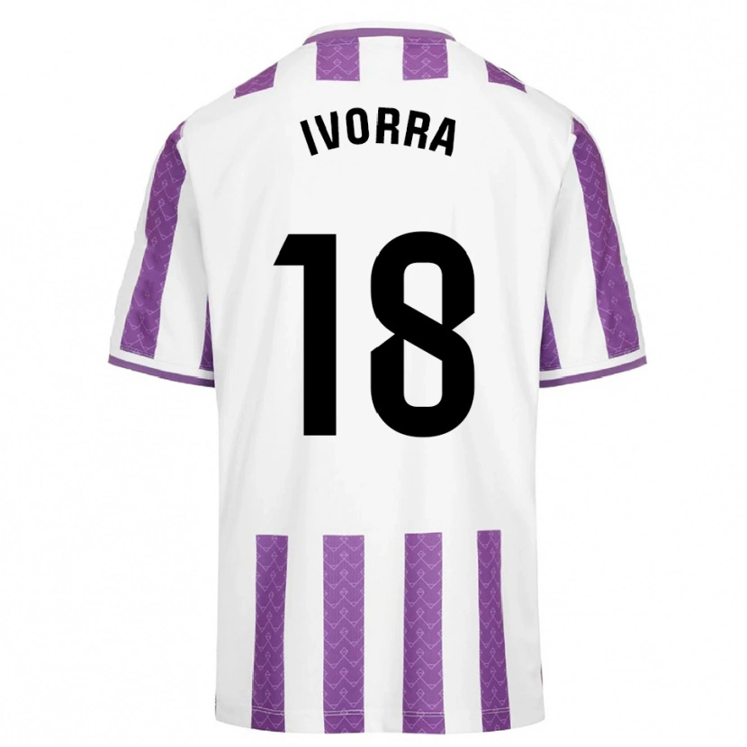 Danxen Dámské Iker Ivorra #18 Fialová Bílá Domů Hráčské Dresy 2025/26 Dres