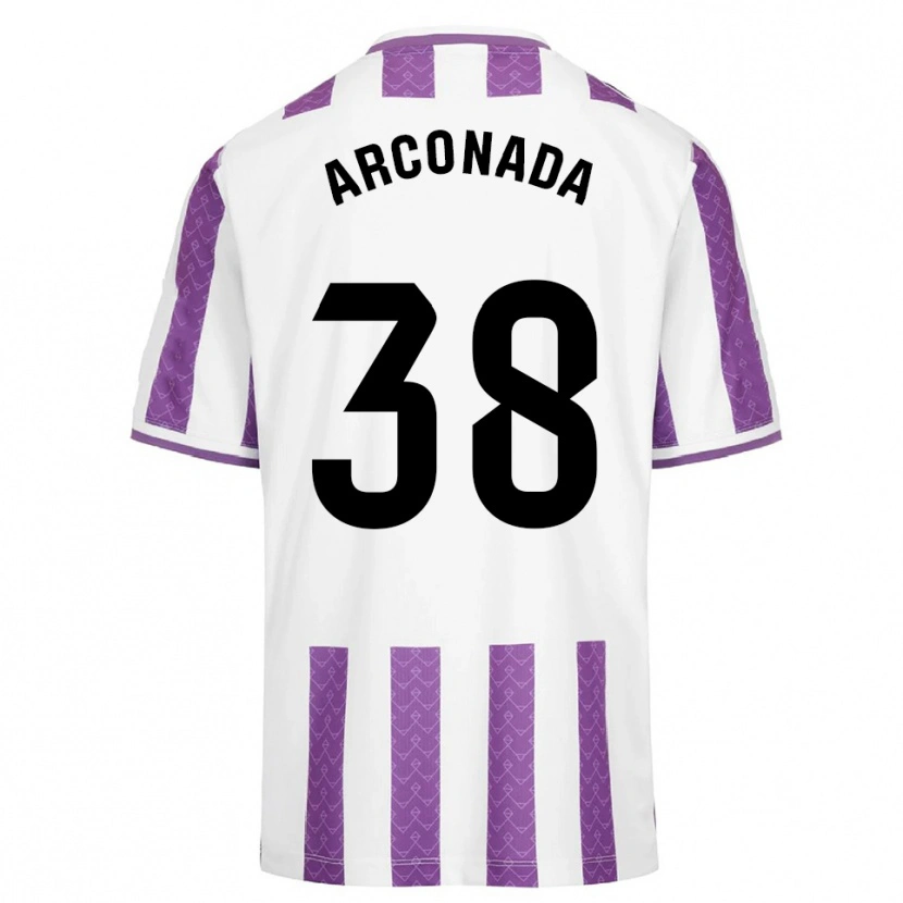 Danxen Dámské Diego Arconada #38 Fialová Bílá Domů Hráčské Dresy 2025/26 Dres